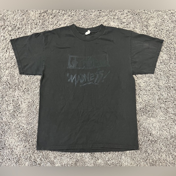 Macho Man Randy Savage Behind Bars MADNESS Men's Large Alstyle Tshirt WWE 2007 - Picture 1 of 5